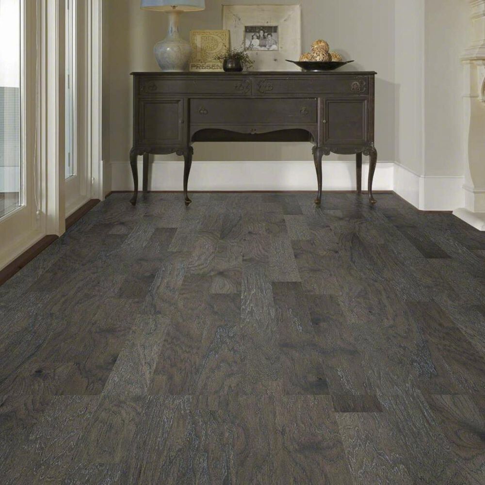 Shaw Fremont Slate Hickory Hand Scraped Hardwood, , large