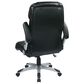 OSP Home Executive Bonded Leather Chair with Black Cushion, , large
