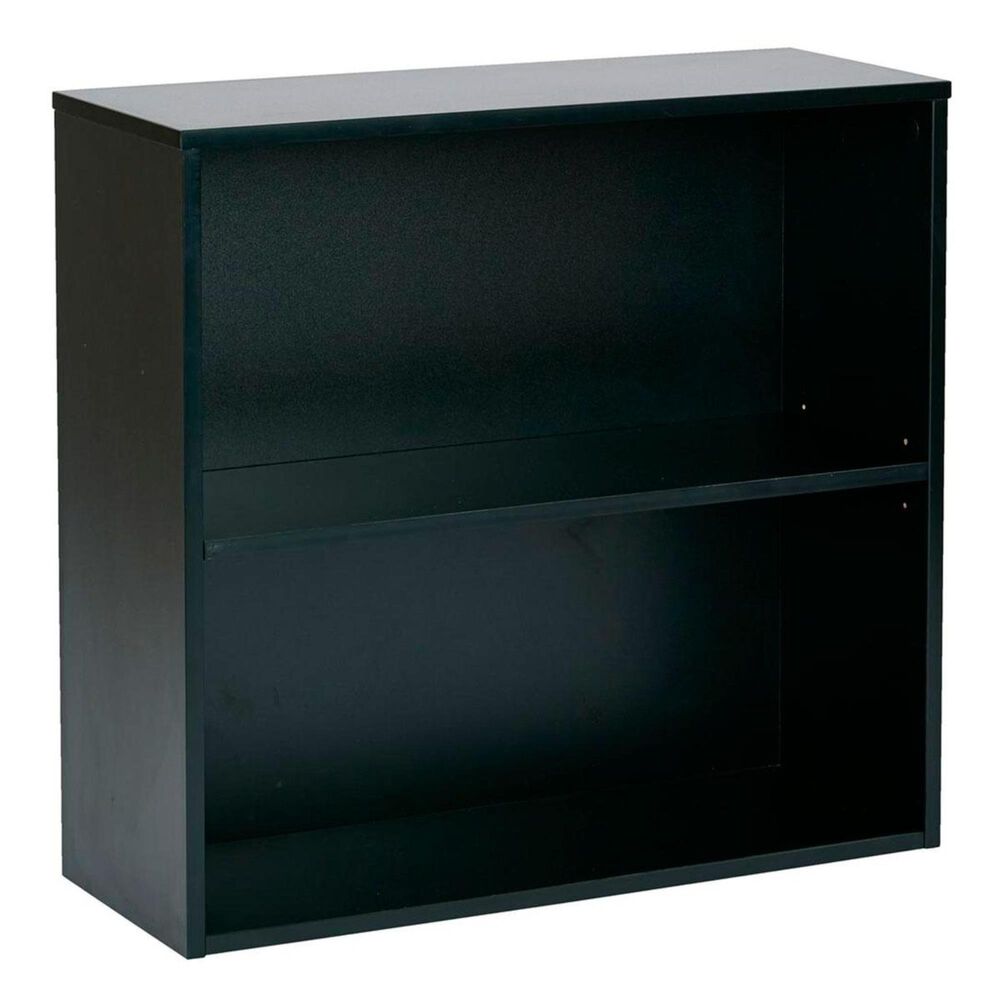 OSP Home Prado 30" 2 Shelf Bookcase in Black, , large