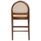 Baxton Studio Maryland Counter Stool in Natural and Walnut Brown, , large