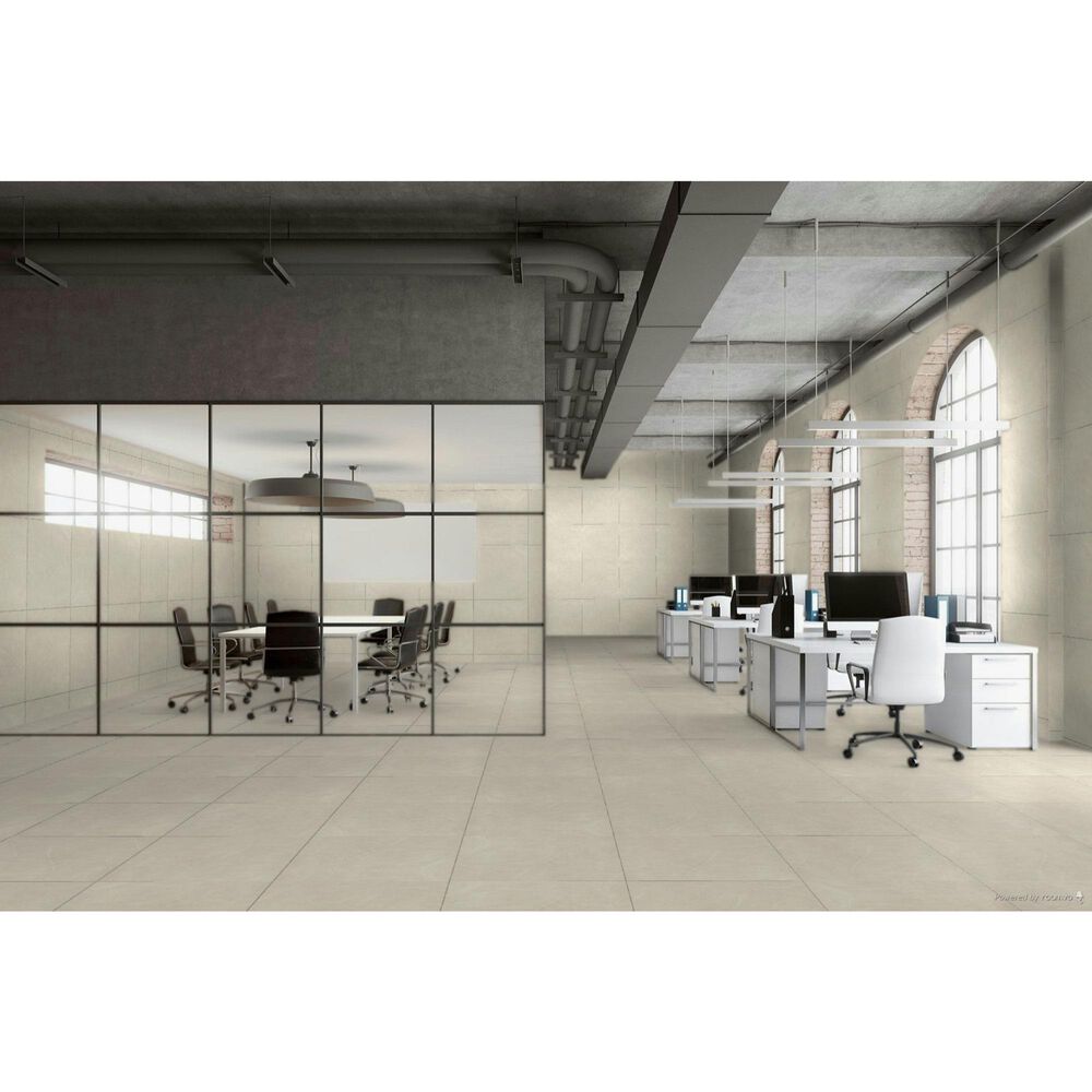 Emser Sterlina II Ivory 24&quot; x 24&quot; Matte Porcelain Tile, , large