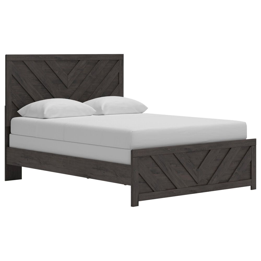 Ashley Prendonea Queen Panel Bed in Dark Charcoal, , large