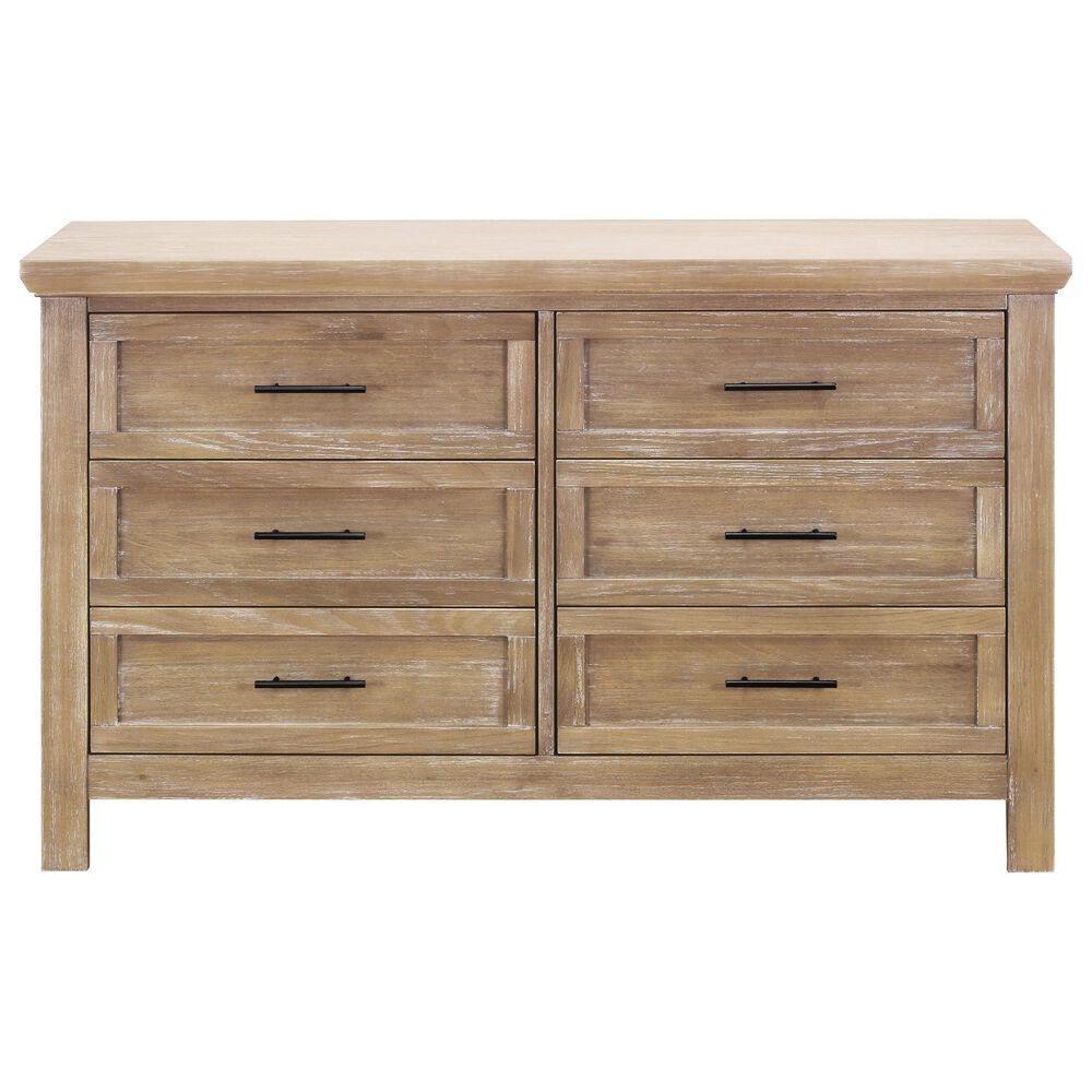 DaVinci Emory Farmhouse 6-Drawer Dresser in Driftwood, , large