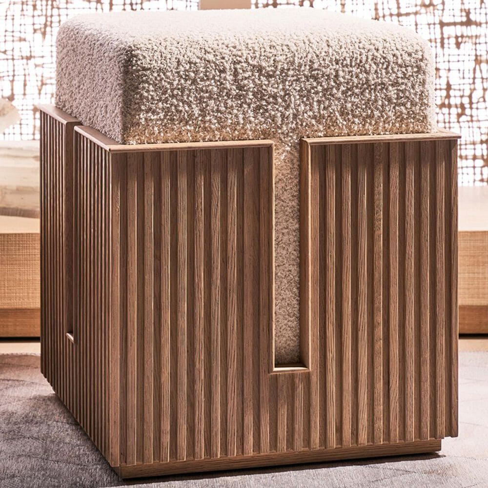 Universal Furniture Carmen Bunching Stool in Skylark, , large