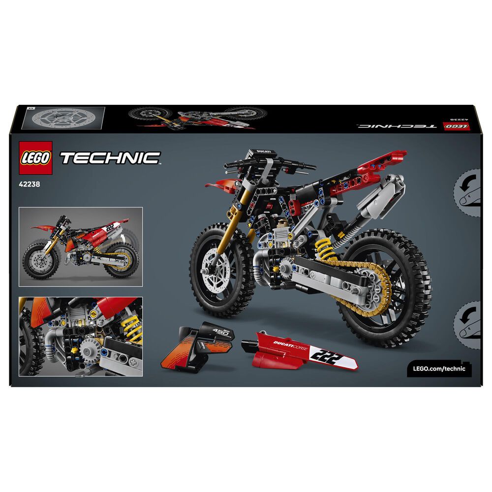LEGO Technic Ducati Desmo450 MX Factory Motorcycle Building Set, , large