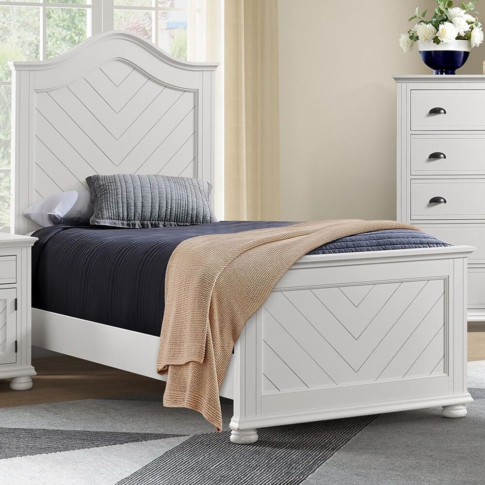 Mayberry Hill Kona Twin Bed in White, , large