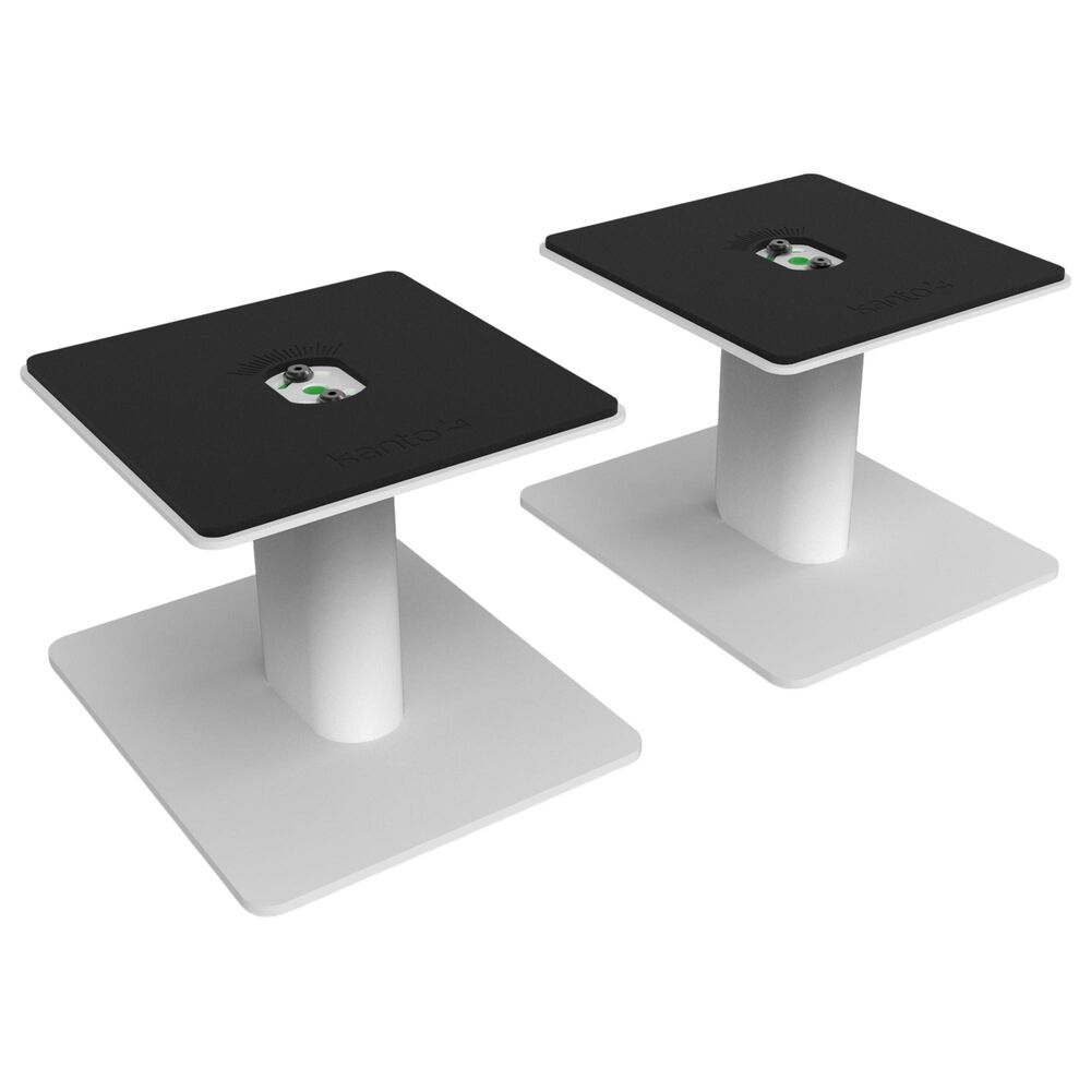 Kanto 6" Universal Desktop Speaker Stands with Cable Management in White (Set of 2), , large