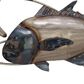 Maple and Jade 24" x 45" Fish Wall Decor in Blue, Brown and Silver, , large