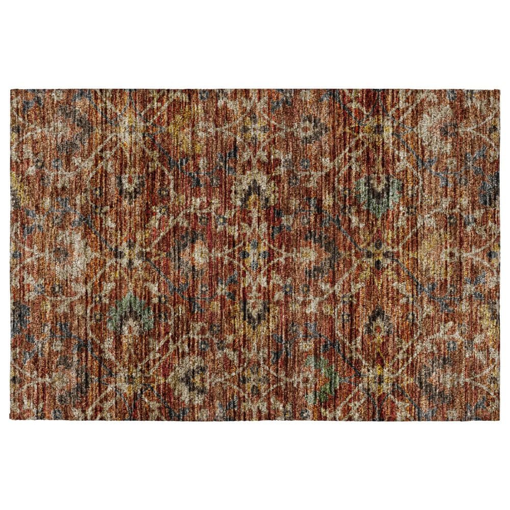 Dalyn Rug Company Silk Road Paprika, Copper, Gold, Sage, Navy and Beige 2"6" x 3"10" Area Rug, , large