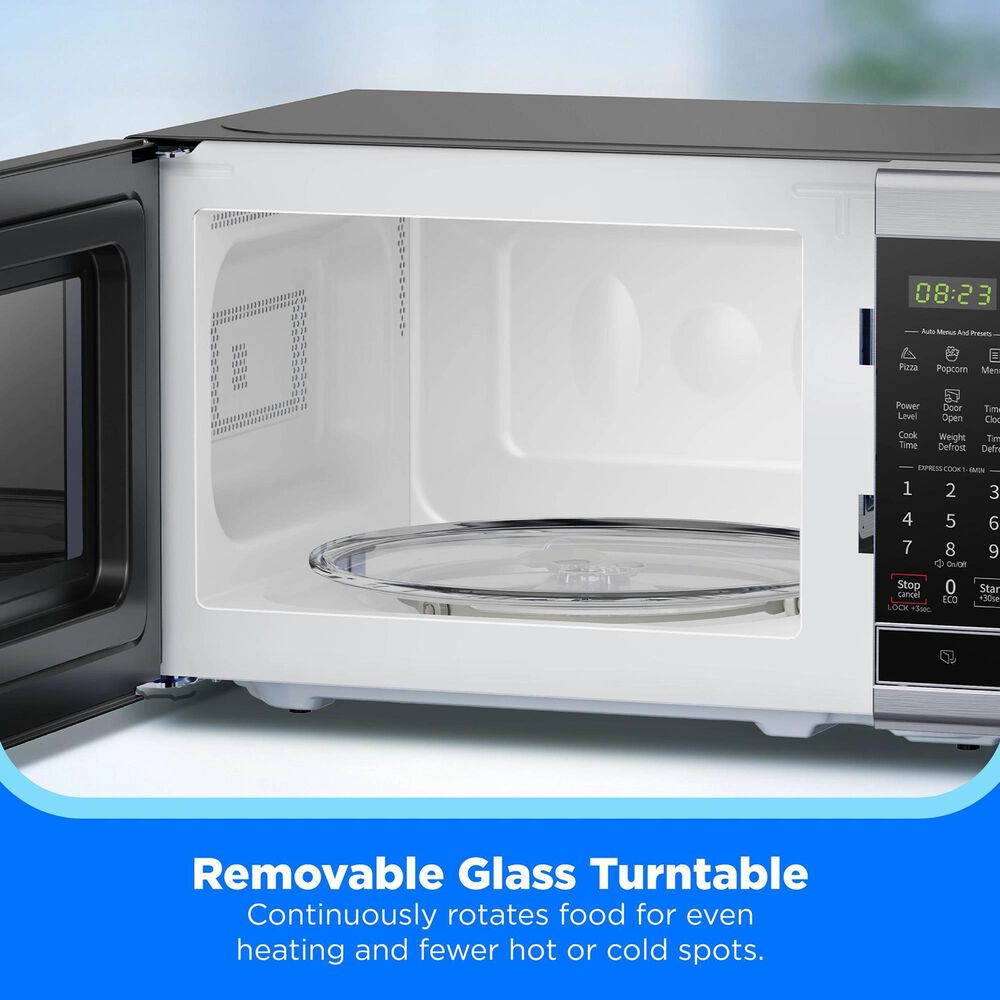 Midea 0.7 Cu. Ft. Countertop Microwave Oven in Stainless Steel, , large