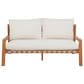 Linon Home Decor Cassius Slanted Back Bench in Off-White, , large