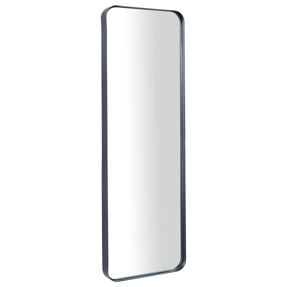 Maple and Jade 36" x 12" Wall Mirror in Black, , large