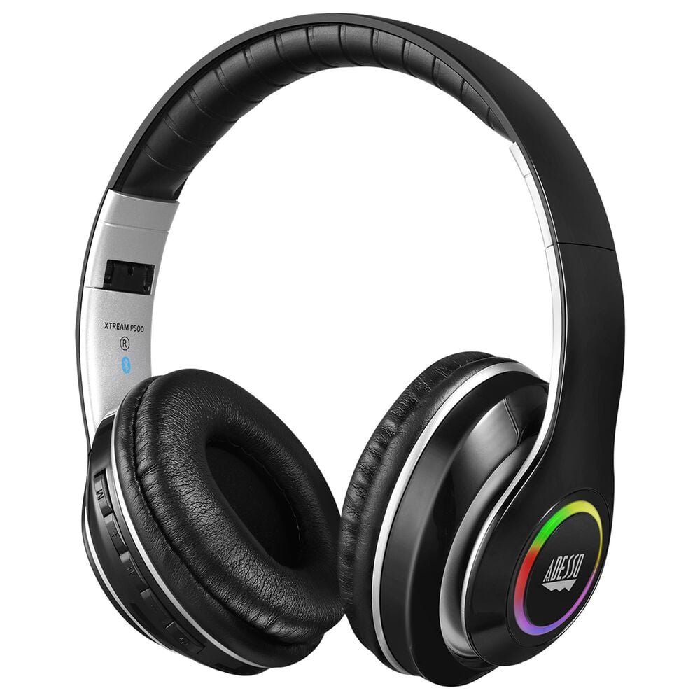 Adesso Stereo Bluetooth Headphone with Built-in Microphone in Black, , large