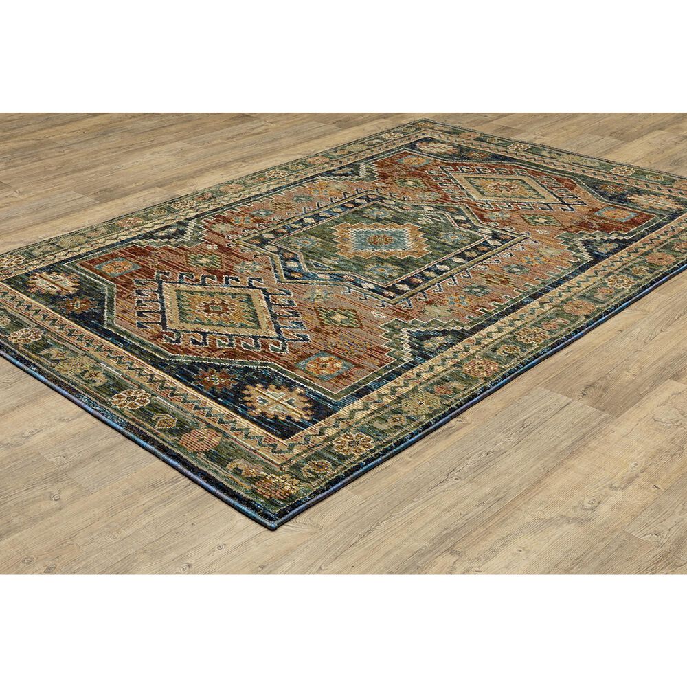 Oriental Weavers Andorra 3&#39;3&quot; x 5&#39;2&quot; Blue and Multicolor Area Rug, , large