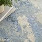 Nourison Silk Shadows 5"6" x 7"5" Blue and Sky Area Rug, , large