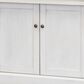 Wycliff Bay Durham 3-Shelf Adjustable Bookcase in Weathered White and Cherry, , large
