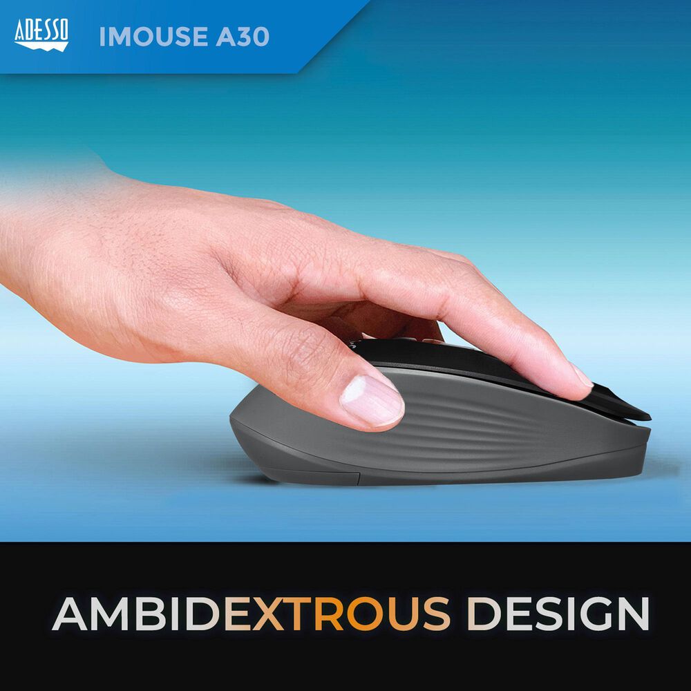 Adesso Wireless Mouse with AI Copilot Shortcut Button in Black, , large