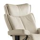 Stressless Magic Medium Chair and Ottoman in Paloma Light Grey and Black, , large