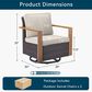 Sunwell Garden Outdoor Swivel Glider Chair in Beige (Set of 2), , large