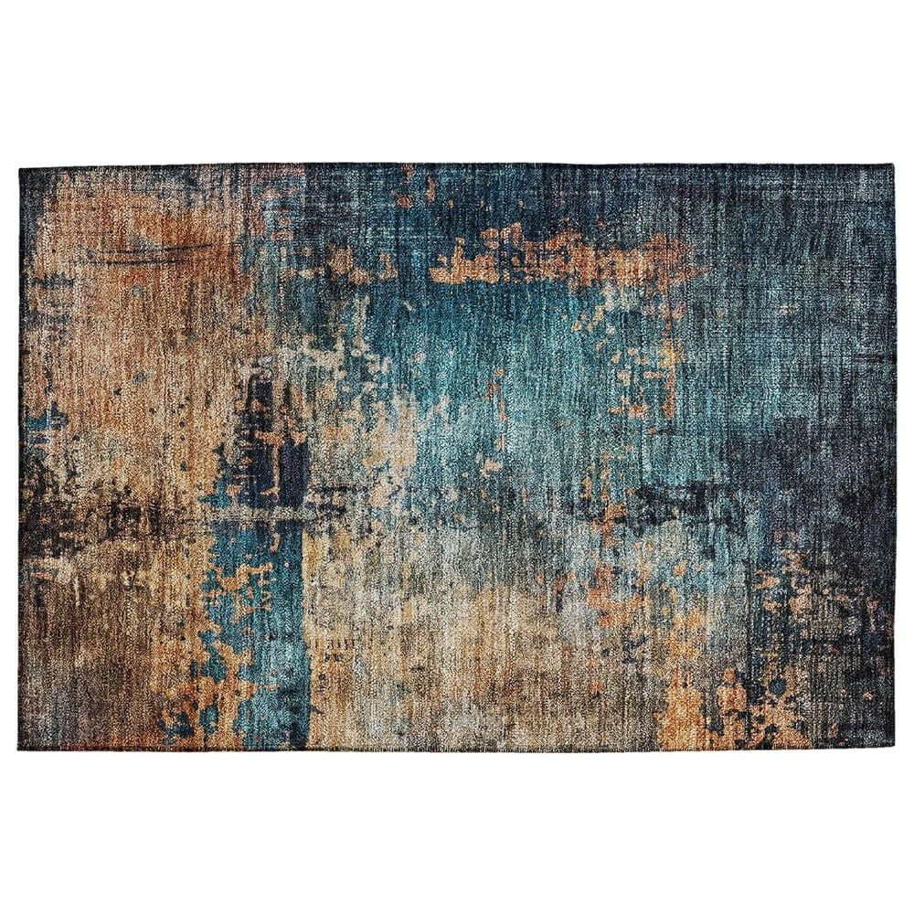 Dalyn Rug Company Nouveau NV14 1"8" x 2"6" Teal Indoor/Outdoor Area Rug, , large