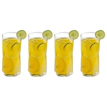 Libbey Glass Rhombus 15.75 Oz Tumbler in Clear (Set of 4), , large
