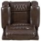 Linon Home Decor Barrett Power Glider Recliner in Rich Brown, , large