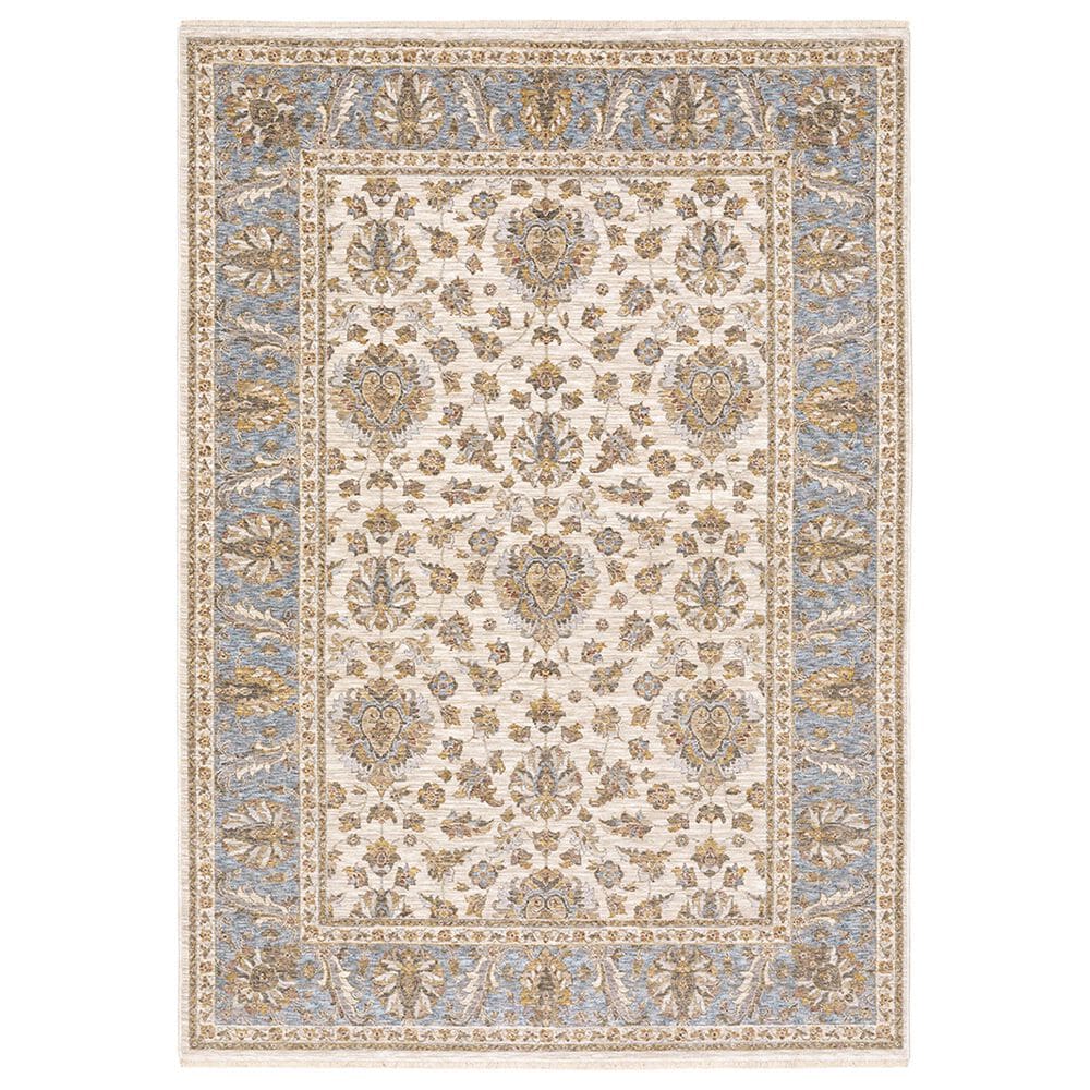 Oriental Weavers Maharaja Dakota 5091Z 9"10" x 12"10" Ivory Area Rug, , large