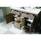 James Martin Vanities Chicago 48" Single Bathroom Vanity in Whitewashed Walnut with 3 cm Arctic Fall Solid Surface Top and Rectangular Sink, , large