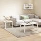 HOMLUX Rectangular Coffee Table in White, , large