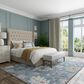 Feizy Dartmouth 39QMF 7"9" x 10" Blue and Multicolor Area Rug, , large