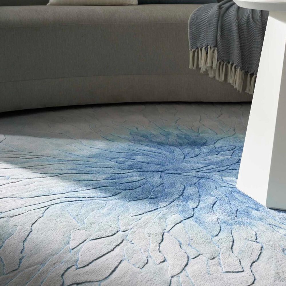 Nourison Prismatic Blue 5&#39;6&quot; x 7&#39;5&quot; Area Rug, , large