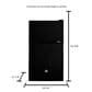 GE Appliances 3.1 Cubic Feet Double-Door Compact Refrigerator in Black, , large