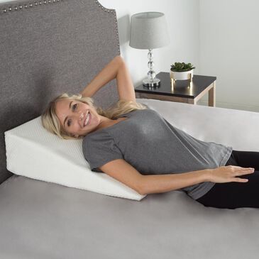 Timberlake Lavish Home Wedge Memory Foam Pillow in Ivory, , large