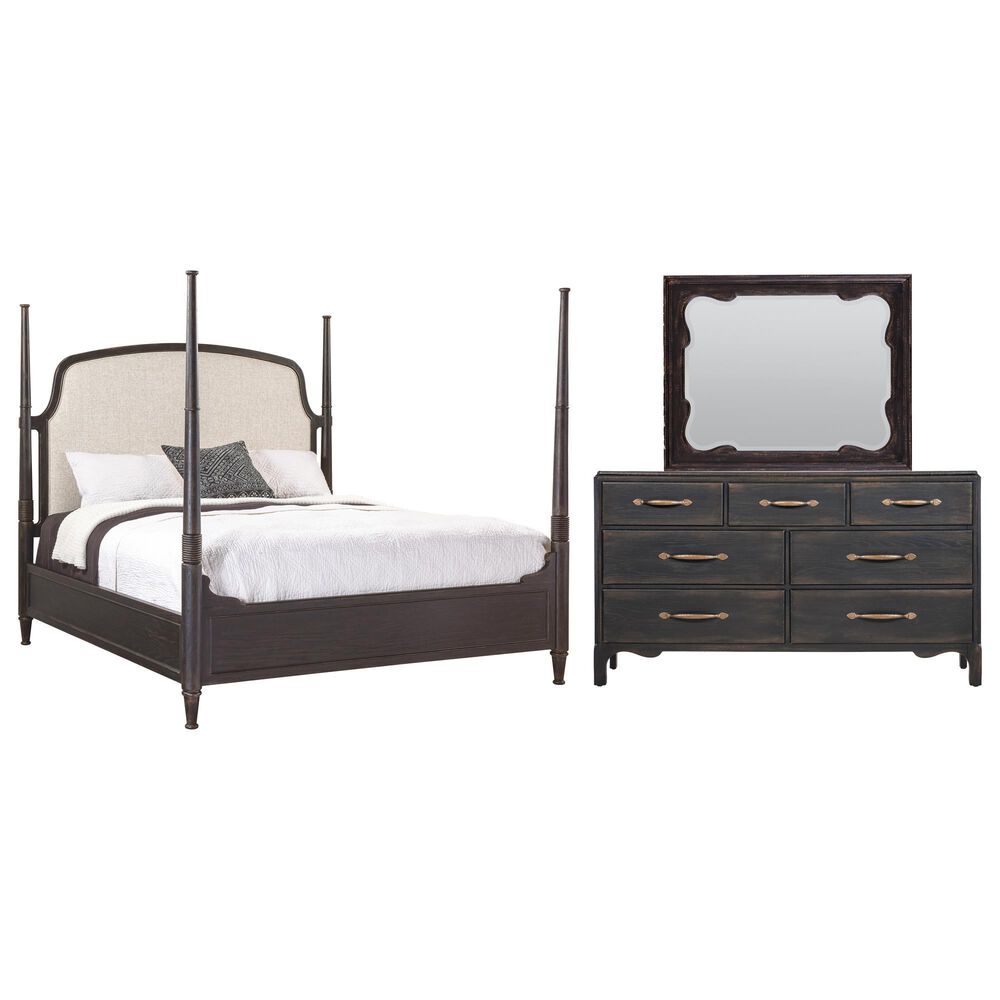 Hooker Furniture Americana 3-Piece King Bedroom Set in Black, , large