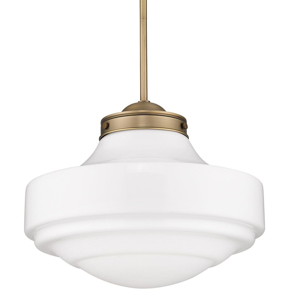 Golden Lighting Ingalls 1-Light Pendant Light in Modern Brass, , large