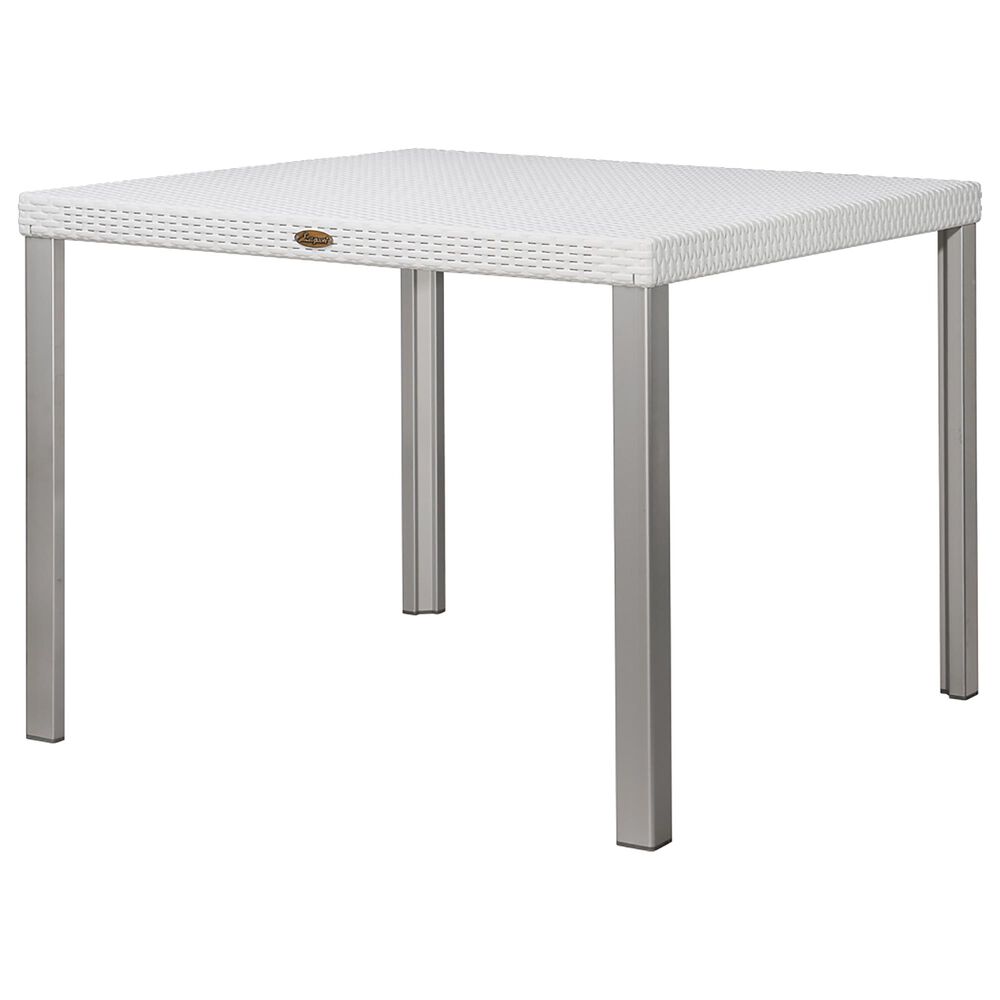 Lagoon Furniture Oslo Rattan Dining Table in White, , large