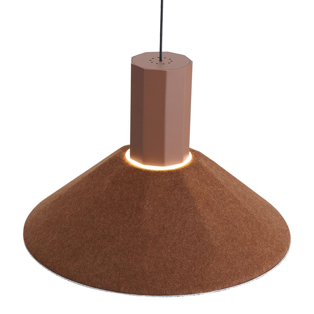Golden Lighting Faroe 13" 1-Light LED Pendant in Coffee and Black, , large