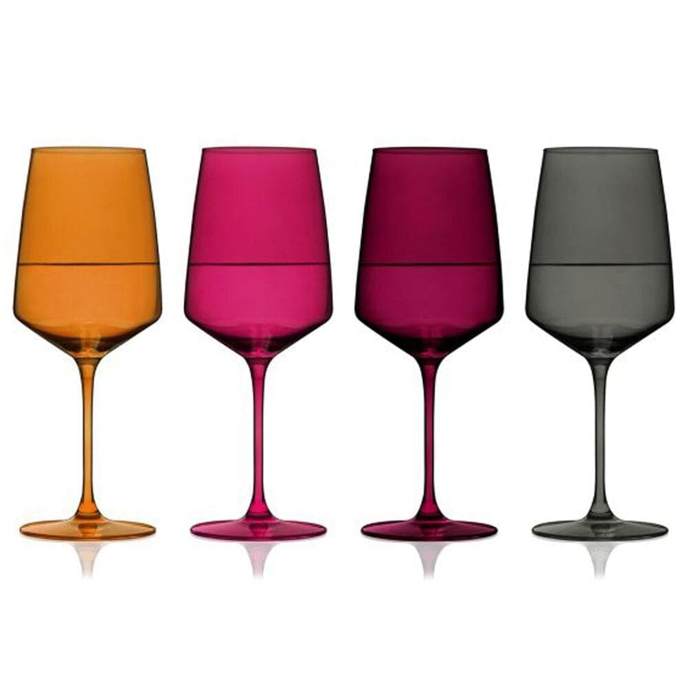 True Brands Reserve Nouveau Crystal Wine Glasses in Sunset &#40;Set of 4&#41;, , large