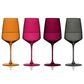 True Brands Reserve Nouveau Crystal Wine Glasses in Sunset (Set of 4), , large