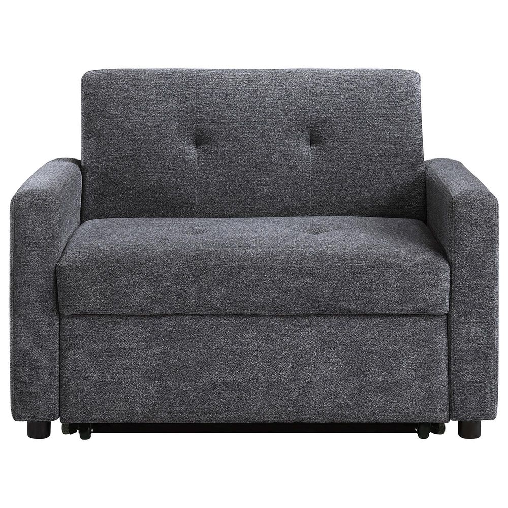 Steve Silver Convertible Sleeper Chair in Gray, , large