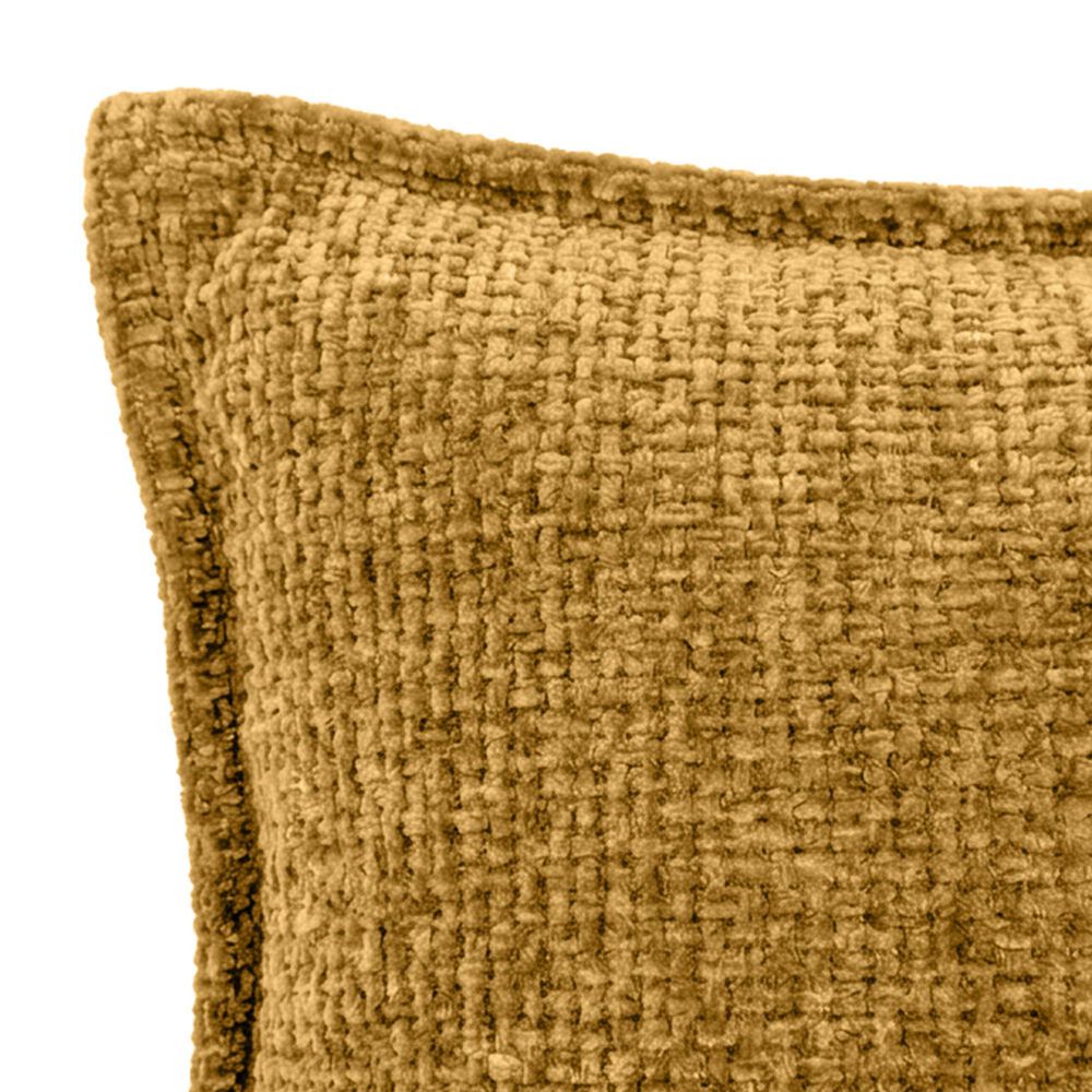 Chanasaya 20" Square Textured Accent Throw Pillow in Yellow, , large