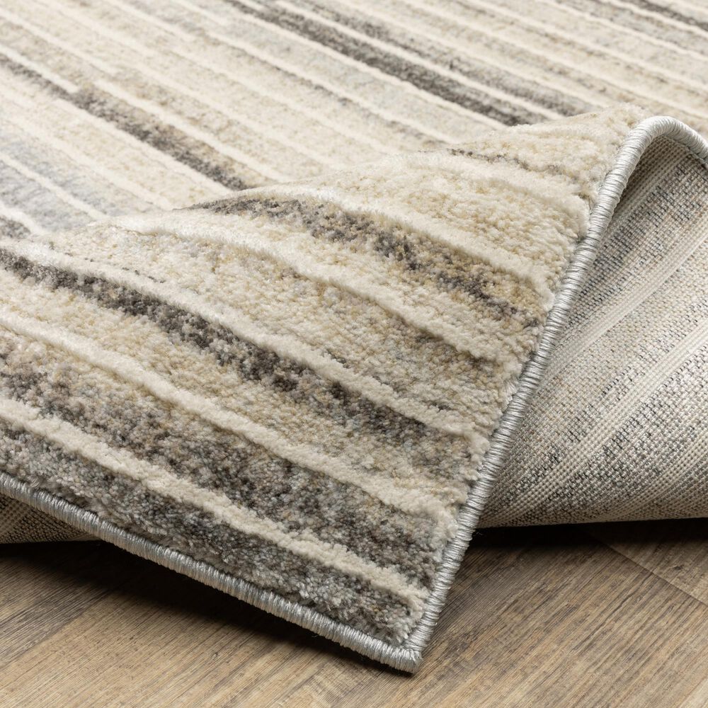 Oriental Weavers Oliver Blue and Grey 6'7" x 9'6" Area Rug, , large