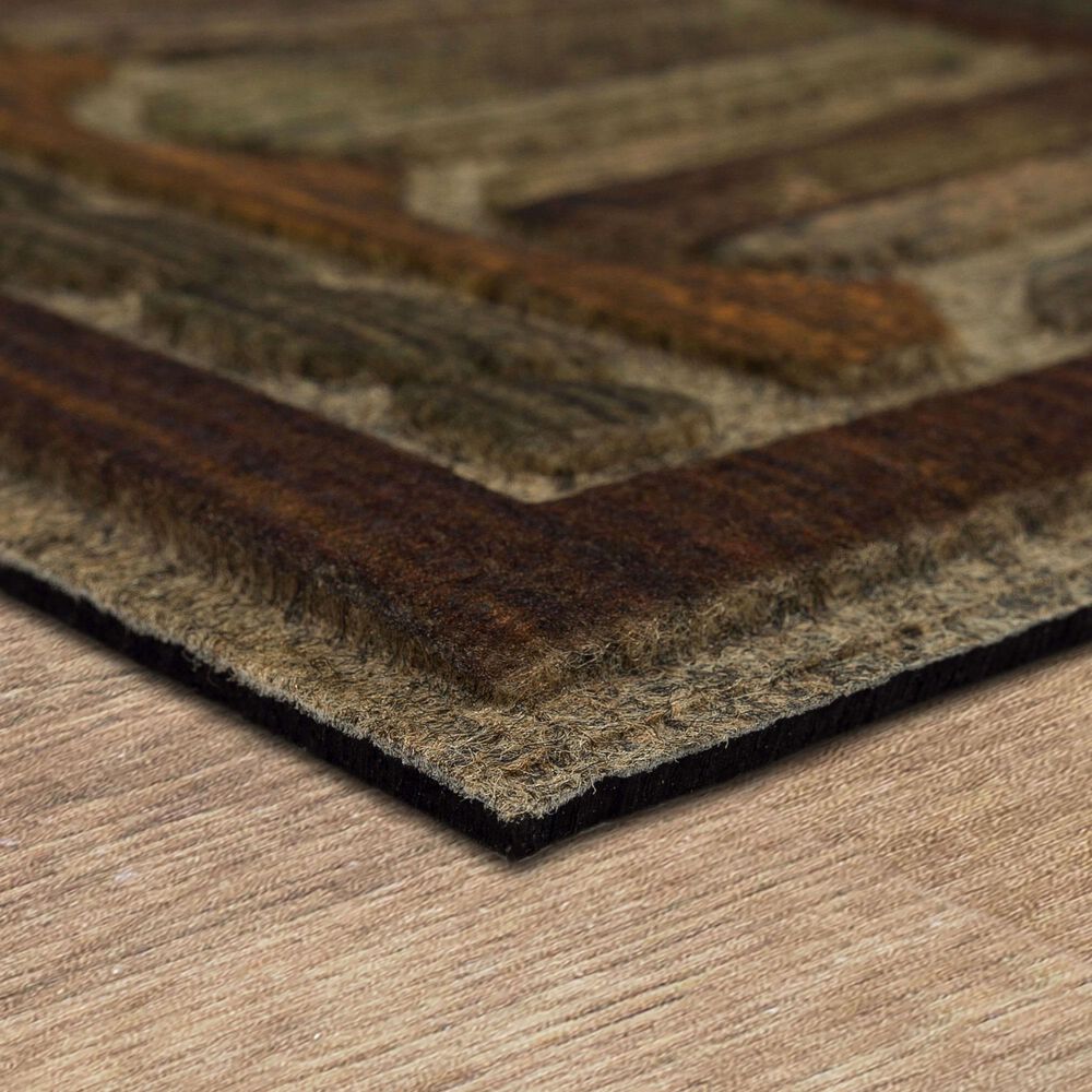 Mohawk Ornamental Estate Chestnut, Chocolate, Hazelnut, Stone, Grey and Olive 1&#39;6&quot; x 2&#39;6&quot; Indoor/Outdoor Door Mat, , large