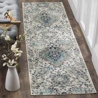 Safavieh Madison MAD600C Cream and Light Grey Runner
