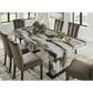 Ashley Jeshina 7-Piece Rectangular Dining Set in White, Dark Brown, Beige, , large
