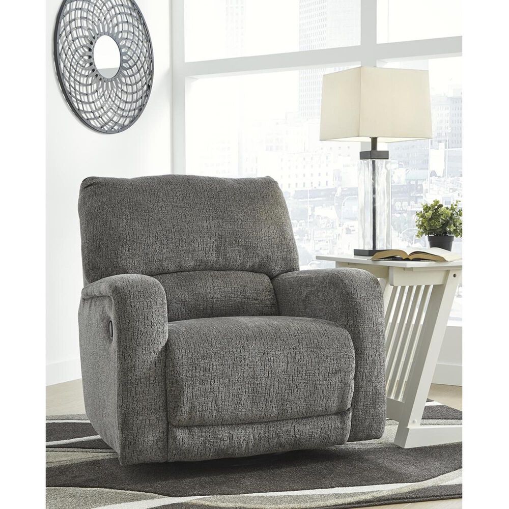 Ashley Wittlich Manual Swivel Glider Recliner in Slate, , large