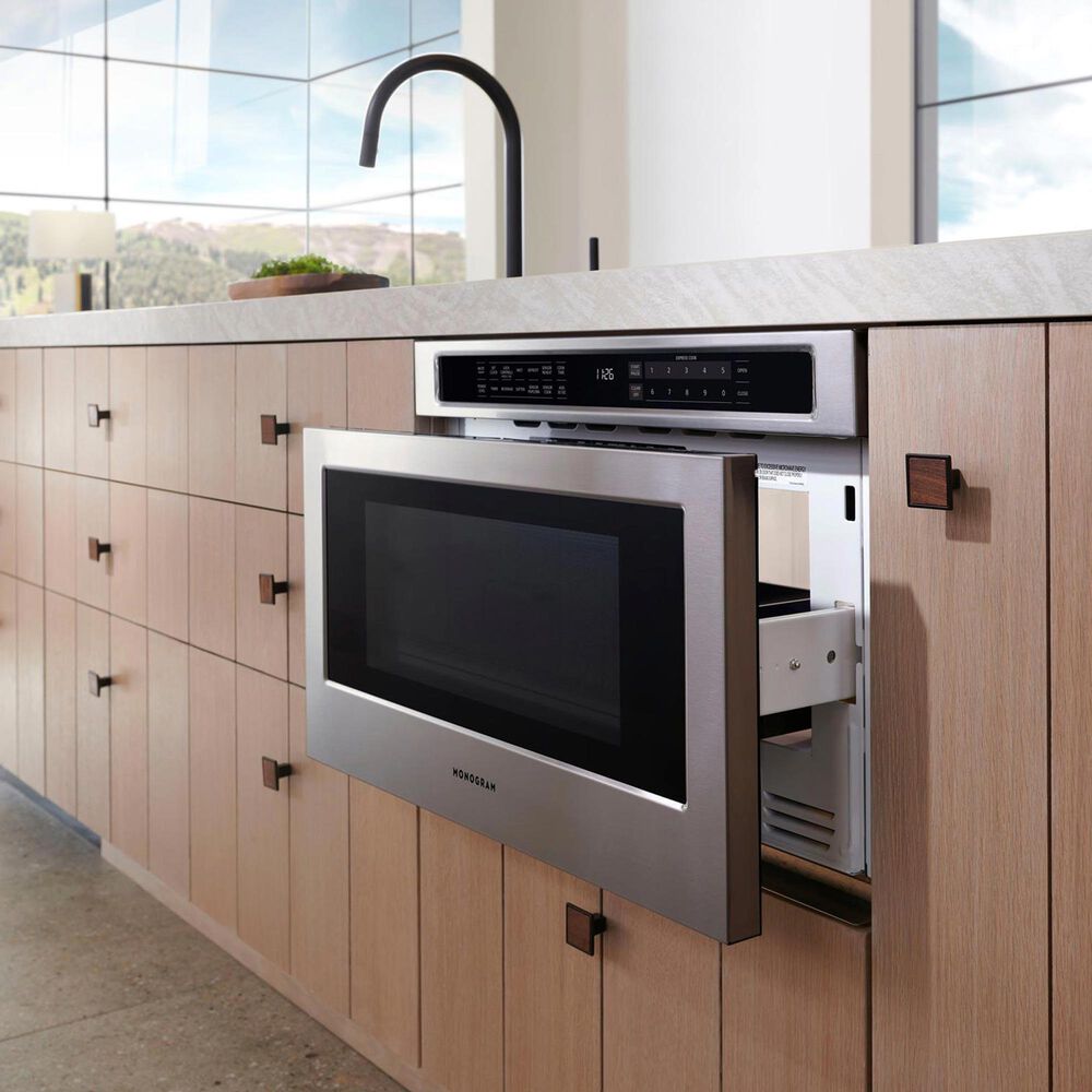 Monogram 1.2 Cu. Ft. Drawer Microwave in Stainless Steel, , large