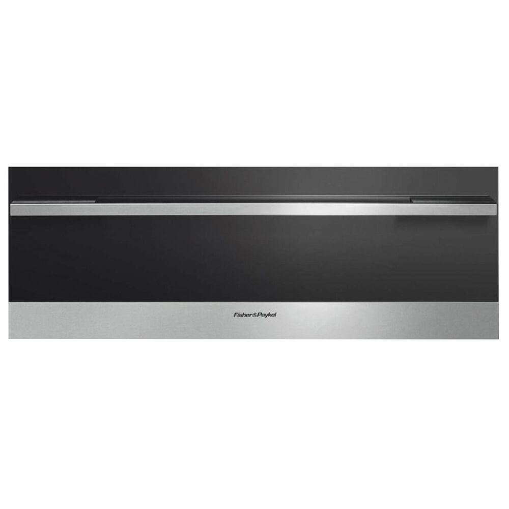 Fisher and Paykel 30" Warming Drawer in Black and Stainless Steel, , large