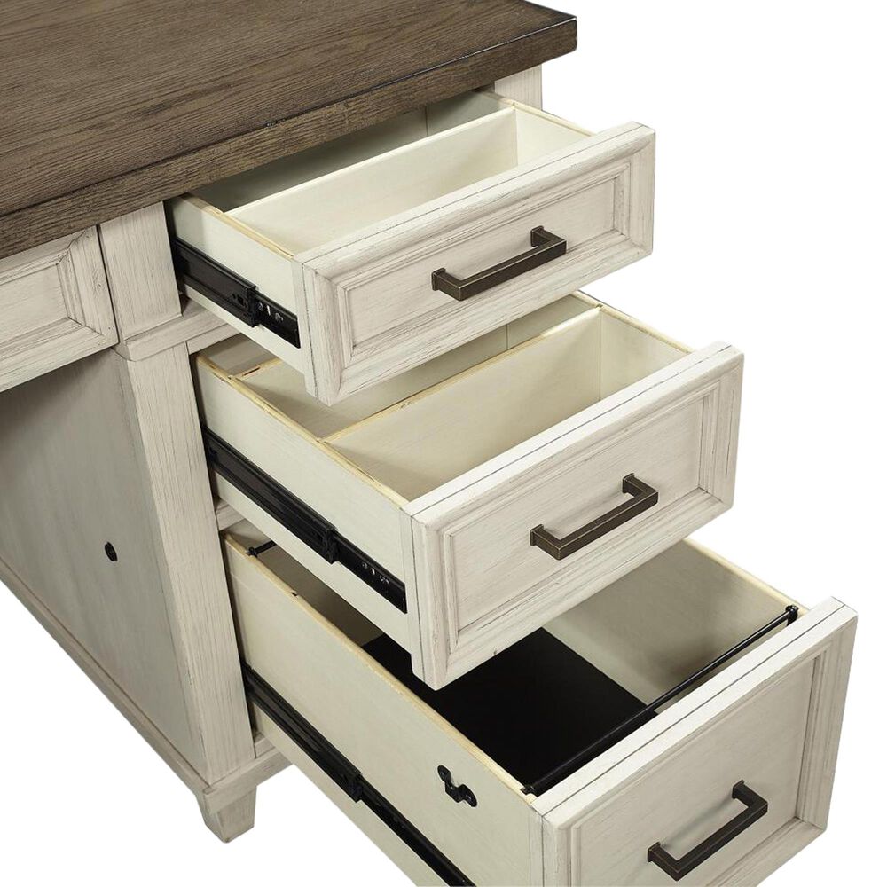Riva Ridge Caraway 66&quot; Executive Desk in Aged Ivory, , large