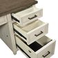 Riva Ridge Caraway 66" Executive Desk in Aged Ivory, , large